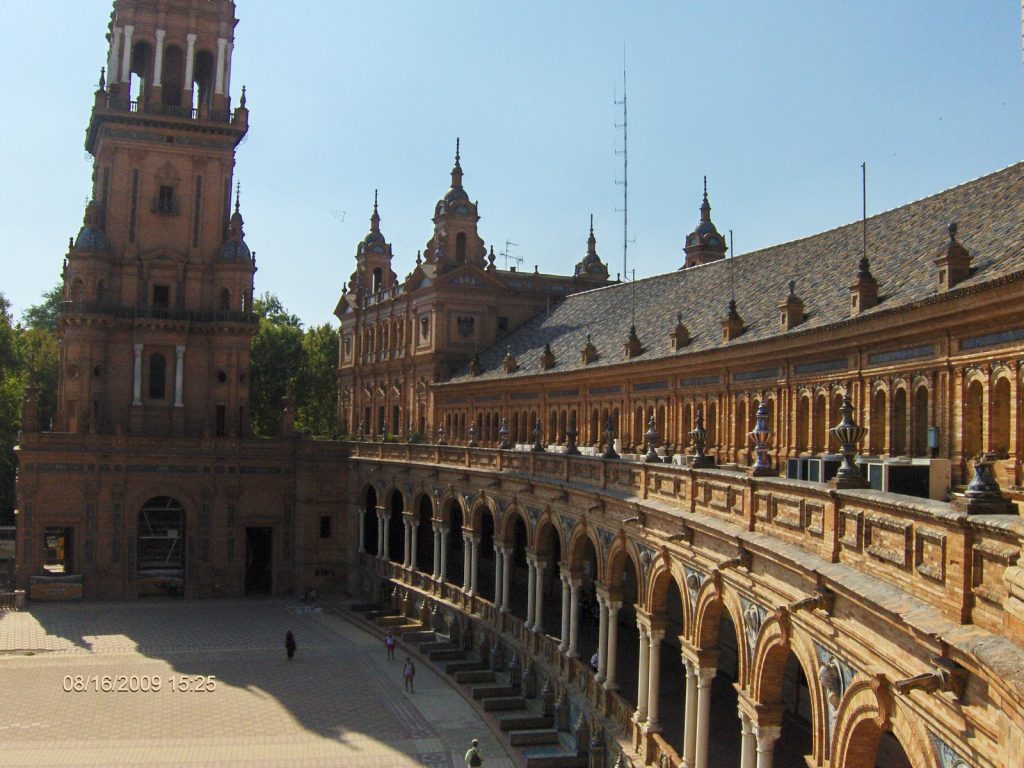 View of plaza de españa,seville spain